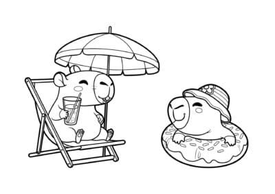 tegning af capybara 10