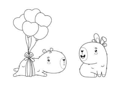 tegning af capybara 2