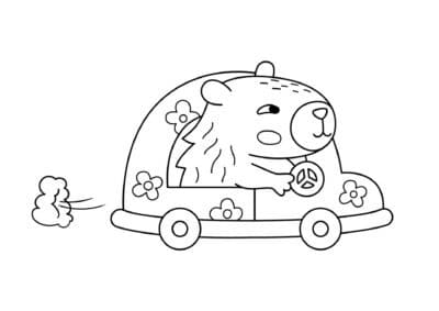 tegning af capybara 7 1