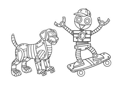 tegning af robot 10