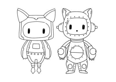 tegning af robot 11