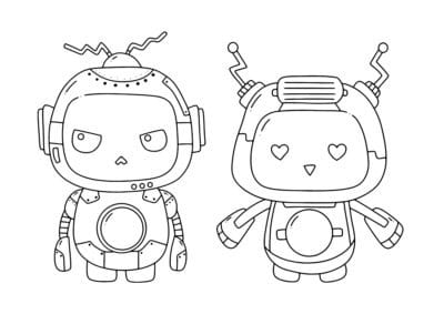 tegning af robot 12