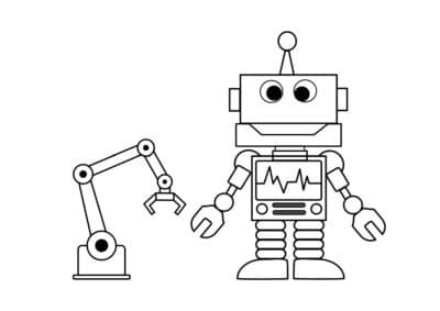 tegning af robot 13