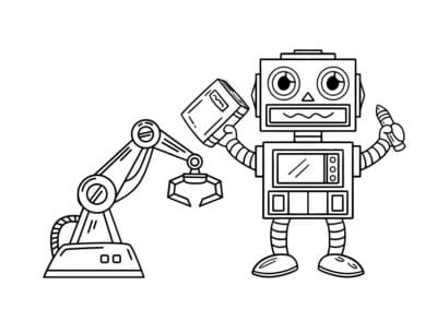 tegning af robot 18