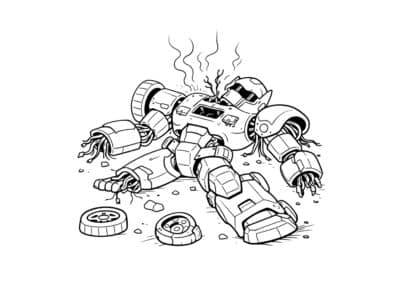 tegning af robot 19