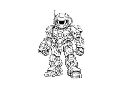 tegning af robot 20