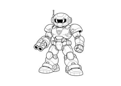 tegning af robot 21