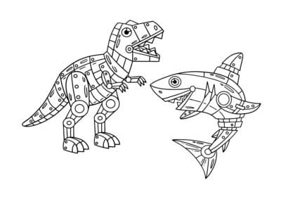 tegning af robot 8
