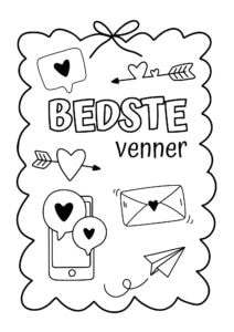 tegning bedste venner 1