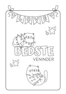 tegning bedste venner 7