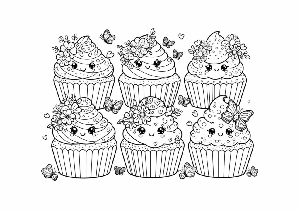 tegning af cupcake 14
