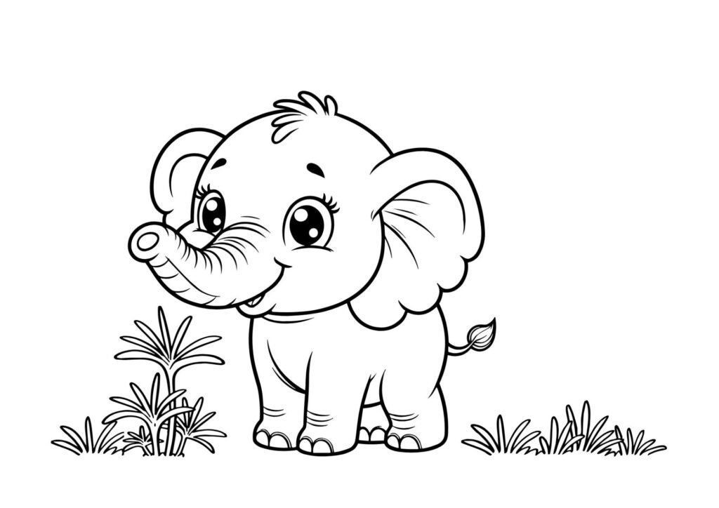 tegning af elefant 21