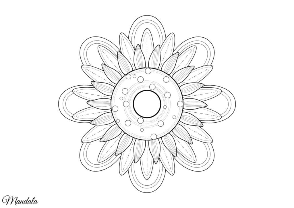 mandala tegning 103