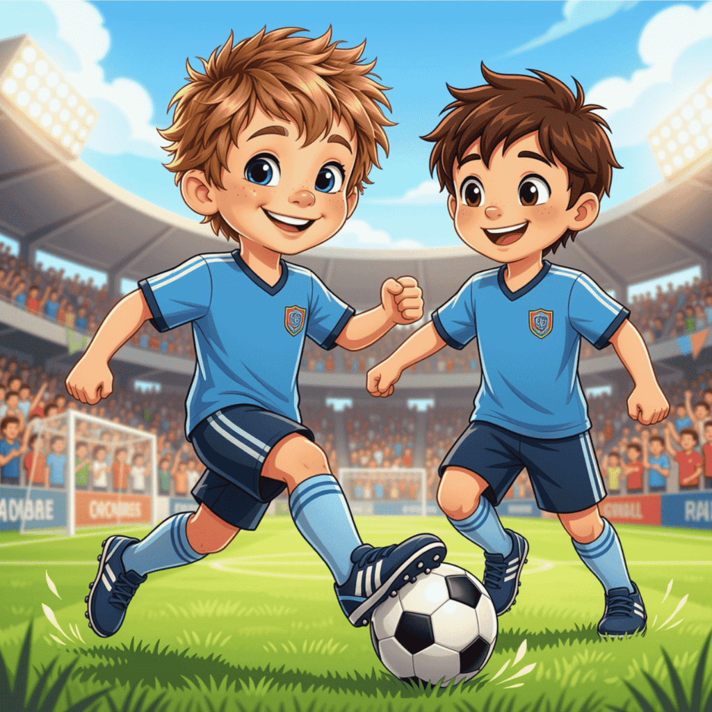storm og sigga illustration storm fodbold